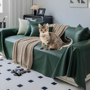 Waterproof Couch Cover for Leather Couch, Soft Sofa Covers with Leather