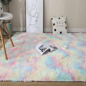 Area Rugs - Shaggy Patterned Fluffy Carpets - Fuzzy Mats