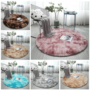 Round fur Carpet | Fluffy Area Rug