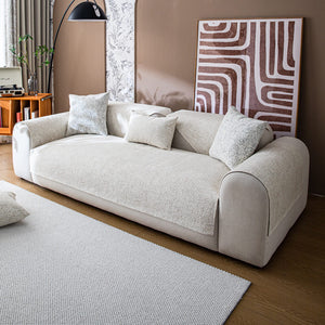 Velvet Plush Sectional Couch Cover, Anti-Slip Sofa Slipcover for Pets Kids - Furniture Protector Sofa Covers for 3 Cushion Couch Loveseat Recliner L Shaped Armrest Backrest (Only 1 Piece)