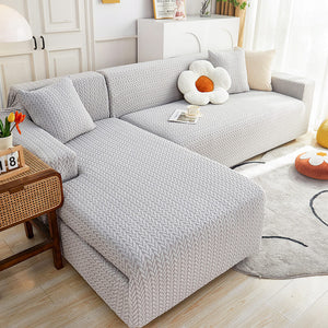 Latest Jacquard Design High Stretch Sofa Covers , Pet Dog Cat Proof Slipcover Non Slip Magic Elastic Furniture Protector