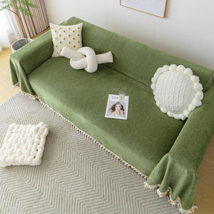 Vintage Couch Cover for Dogs Couch Cushion Covers with Tassel