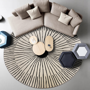 Living Room Round Area Rugs
