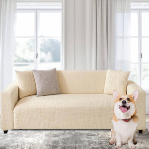High Stretch Sofa Slipcovers with Non Skid Foam and Elastic Bottom, Furniture Protector for Pets, Crafted from Soft Plush Fabric ?
